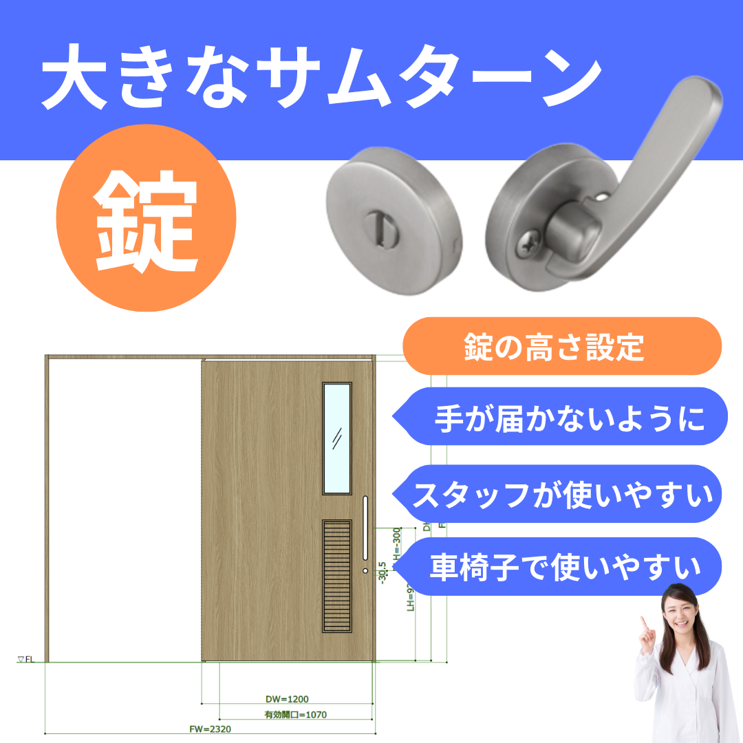 大型サムターン